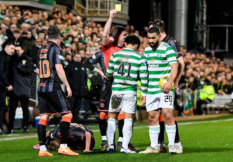 Dundee United’s Kieran Freeman has say on tackle from Celtic’s Reo Hatate – ‘I knew it was coming’