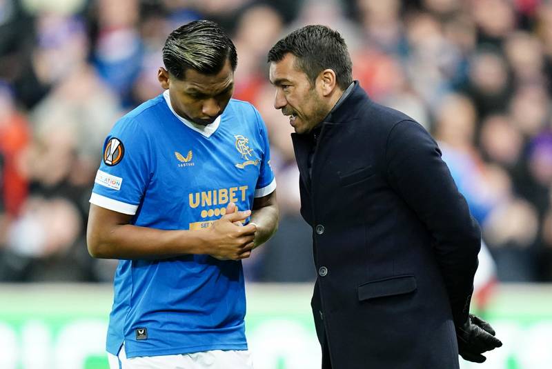 Giovanni van Bronckhorst lays down Rangers challenge after Alfredo Morelos injury blow