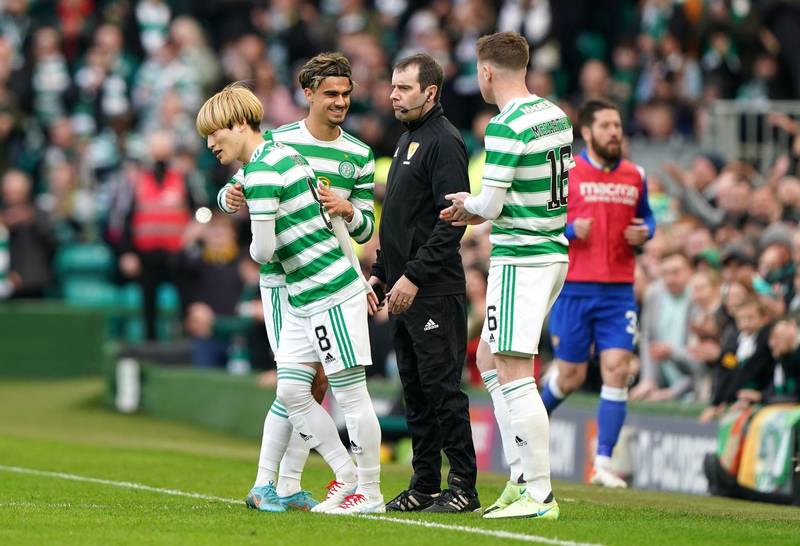 Celtic ensure Kyogo Furuhashi return worth the wait in 7-0 thrashing of St Johnstone