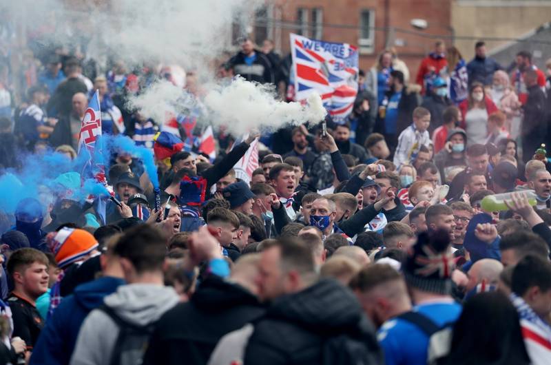 Vile Ibrox Fans And A Bizarre Stunt To Turn Their European Final Into Another Arena For Their Hate.