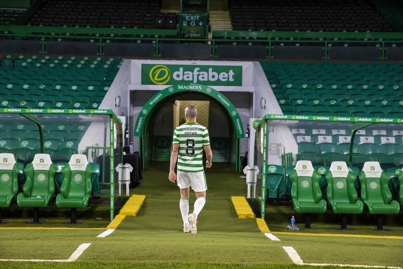 Celtic players and staff pay tribute to ‘tremendous’ Scott Brown as Parkhead icon retires