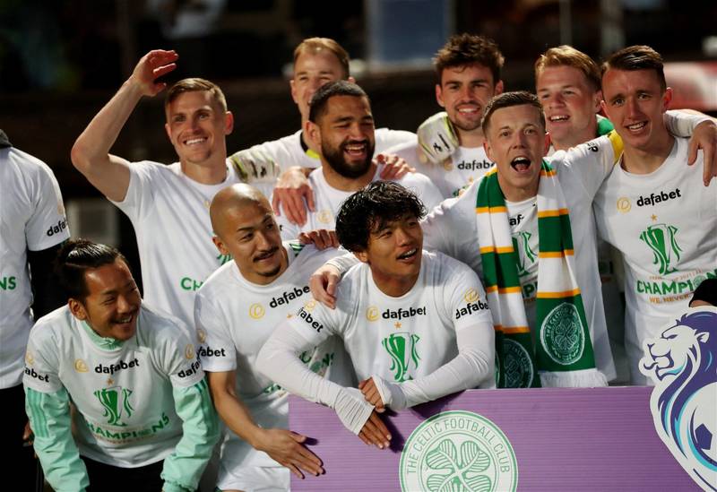 Watch close up video as Celtic players greet the fans at midnight