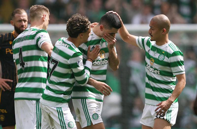 Farewell tears from Tom Rogic as the SPFL title is celebrated