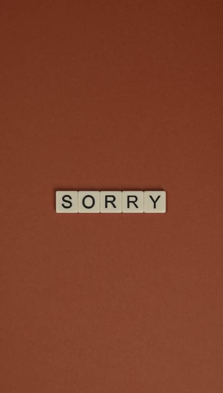 Apologies are in order