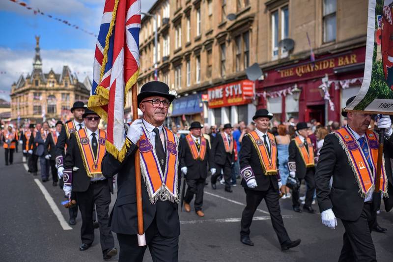 Ibrox’s Staunch steward guards horse dung in the sash as bigot season begins