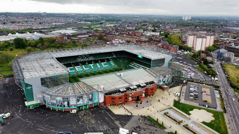 High rise view of the new look Celtic Park