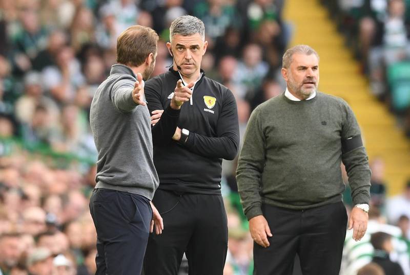 Hearts’ Robbie Neilson bemoans “lack of strong referee” over two red cards in Celtic defeat; gives injury update for Europa League decider