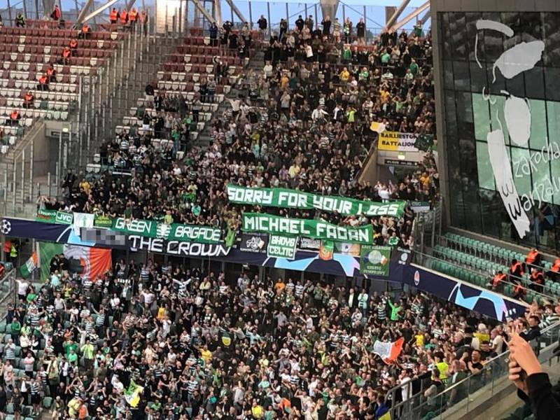 Celtic fans hold ‘F**k the Crown’ sign as Rangers ‘will play national anthem’