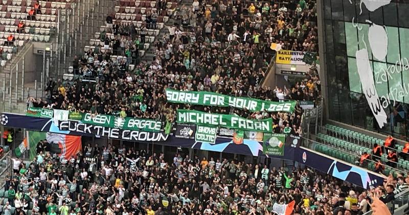 Uefa opens disciplinary proceedings against Celtic over supporters’ ‘F*ck the Crown’ banner