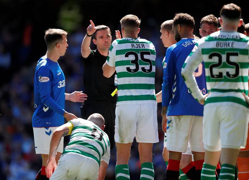 Watch Dundee United’s 88th minute penalty claim at Ibrox as Kevin Clancy saves the day for van Bronckhorst