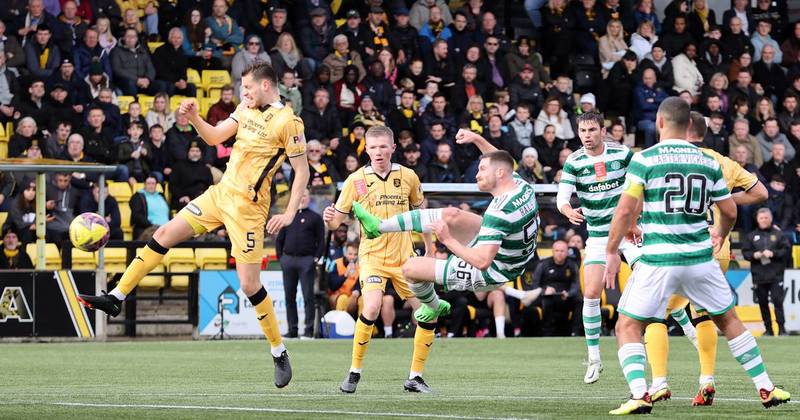 Greg Taylor celebrates 100th appearance for Celtic with stunning strike in win over Livingston