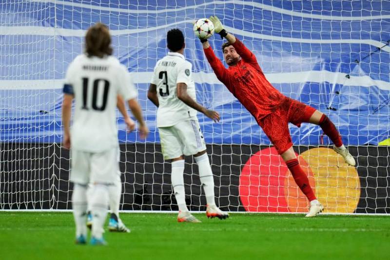 Celtic right back Josip Juranovic brands Real Madrid keeper Thibaut Courtois ‘one of the best in the world’