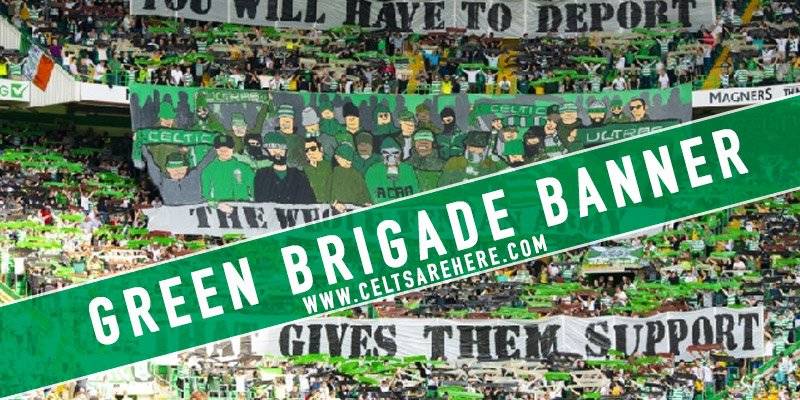 “Enough Is Enough” Green Brigade Banner Today