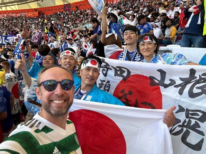 Celtic Fans Spotted at World Cup Thriller