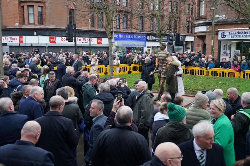 Billy McNeill statue unveiled in Bellshill North Lanarkshire