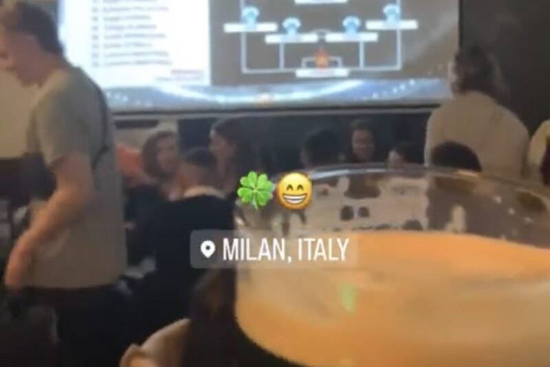 New Bhoy Alistair Johnston Spots Something Brilliant in Milan Bar