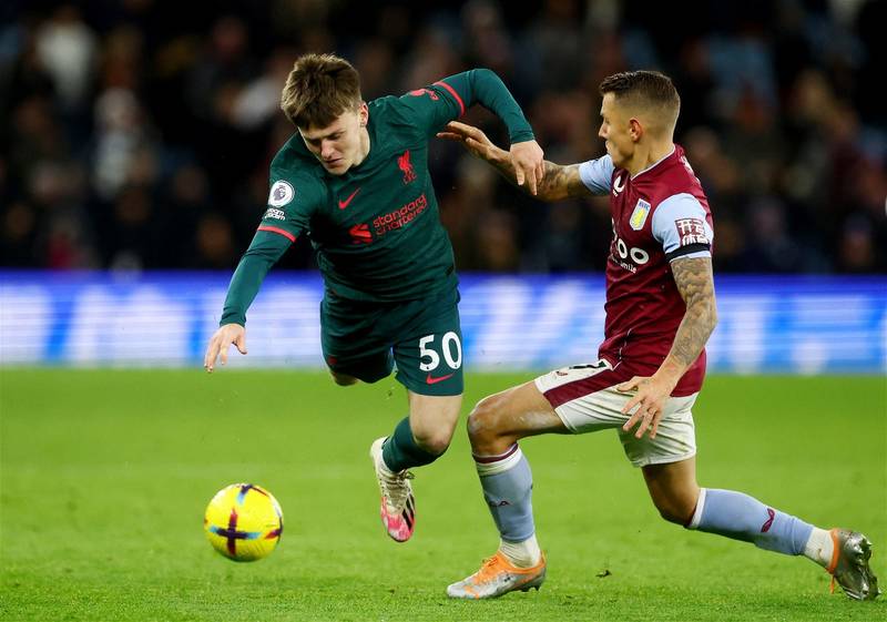 Ben Doak makes his EPL debut for Liverpool