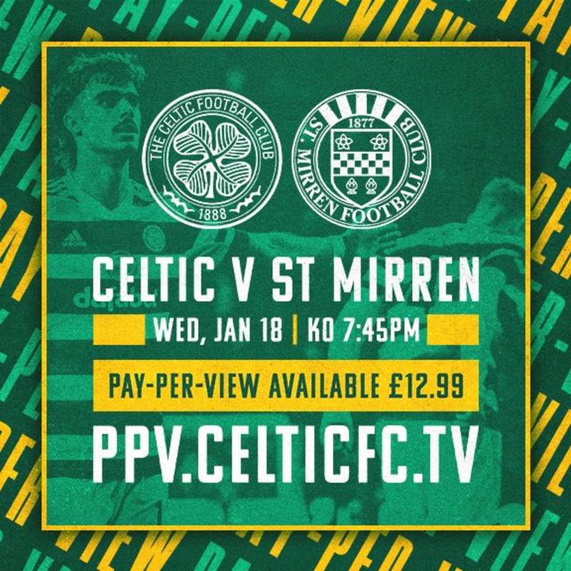 Celtic Make Fresh PPV Announcement