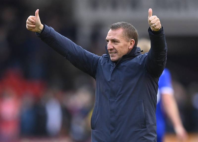 Celtic Fans Are Watching England. Brendan Rodgers May Have Won Another Title.