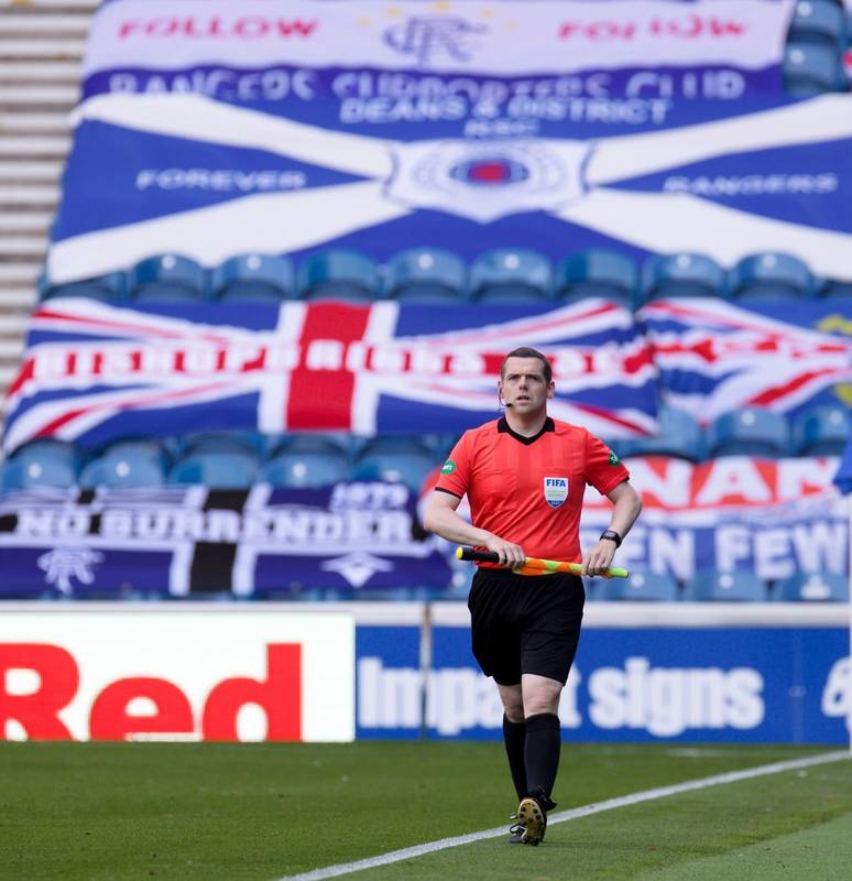 Douglas Ross makes a hasty exit from Celtic Park