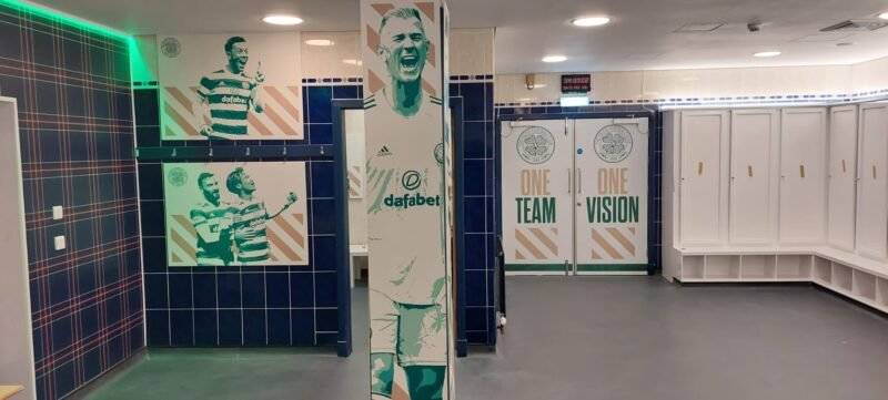 Hampden Dressing Room Gets Celtic Makeover