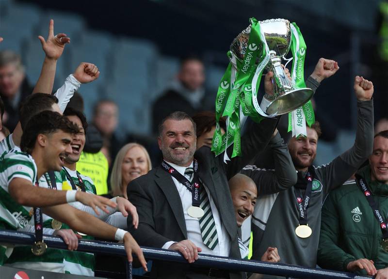 Gone by Christmas? Watch Ange Postecoglou react to Green Brigade banner