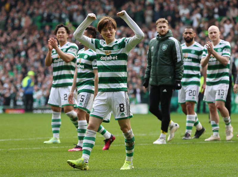 Celtic TV Watch Kyogo lead the post match celebrations