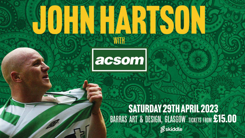 Join John Hartson with A Celtic State of Mind and be in with a chance of winning a signed & framed Joe Hart jersey