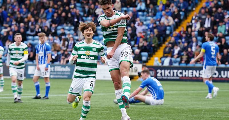 Matt O’Riley’s double helps Celtic move a step closer to retaining title