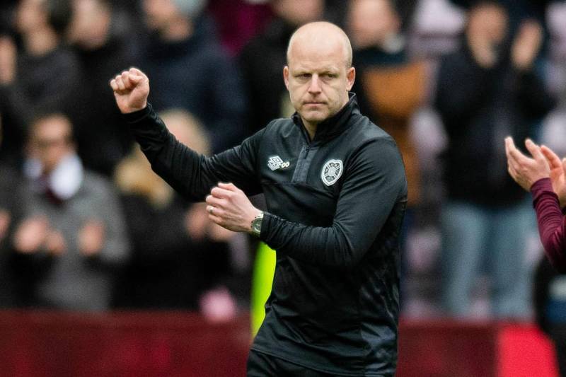 Celtic title party branded ‘irrelevant’ as Hearts boss Steven Naismith makes team talk vow