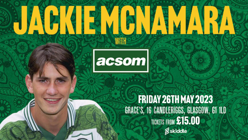 Join Jackie McNamara with A Celtic State of Mind and be in with a chance of winning a signed Celtic jersey