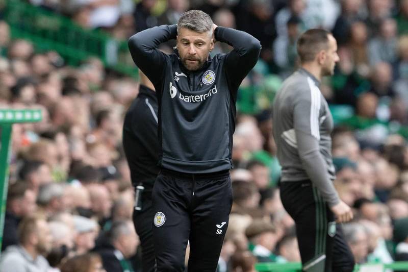 St Mirren manager Stephen Robinson in ‘we deserved to win’ claim following Celtic Park showing