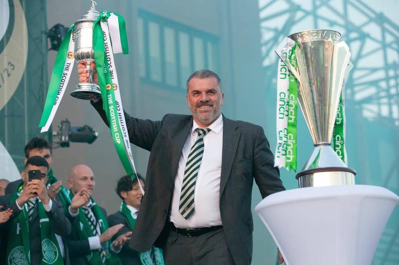 Ange Postecoglou gestures cause a stir as Celtic treble celebrations shrouded in uncertainty