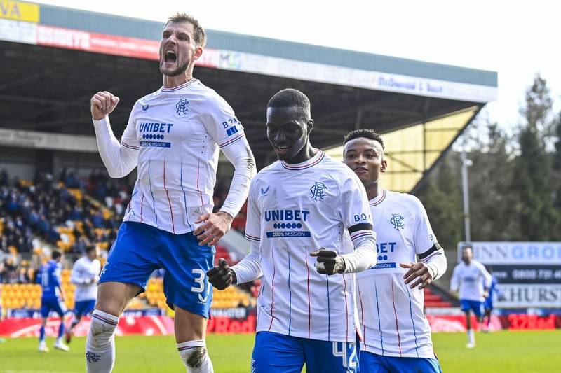 ‘We shall not be moved’: Rangers hit the front in title race as fans send pointed message to Celtic